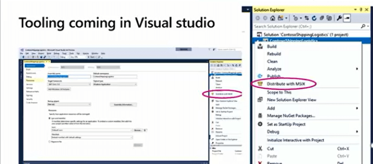 MSIX tool in Visual Studio