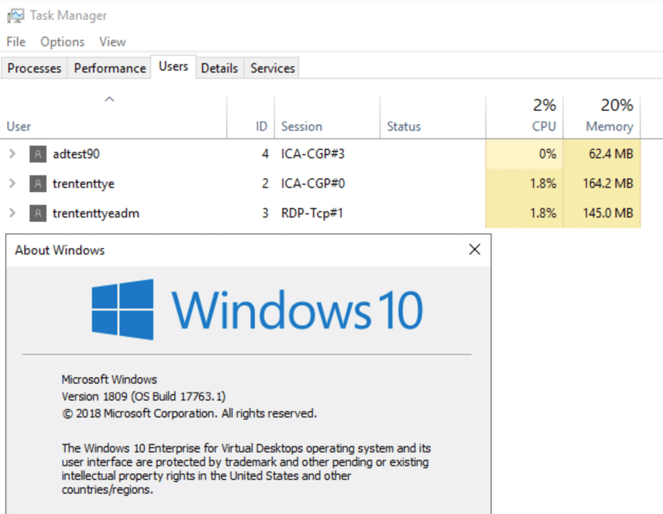 Windows 10 Multi-user