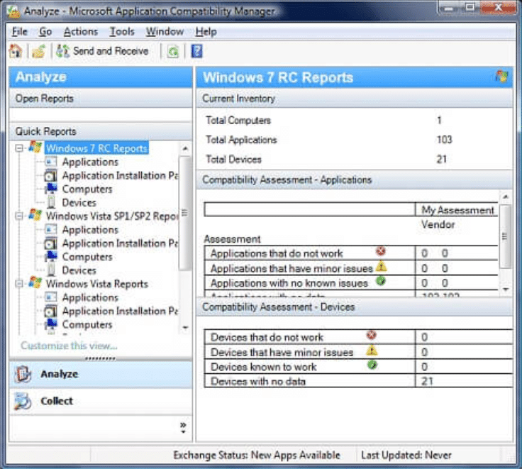 Microsoft Application Compatiblity Toolkit - windows 10 migration plan