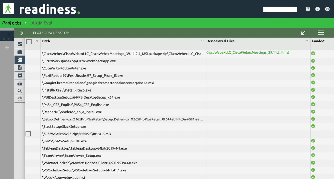 Application Readiness Evergreen platform App Upload